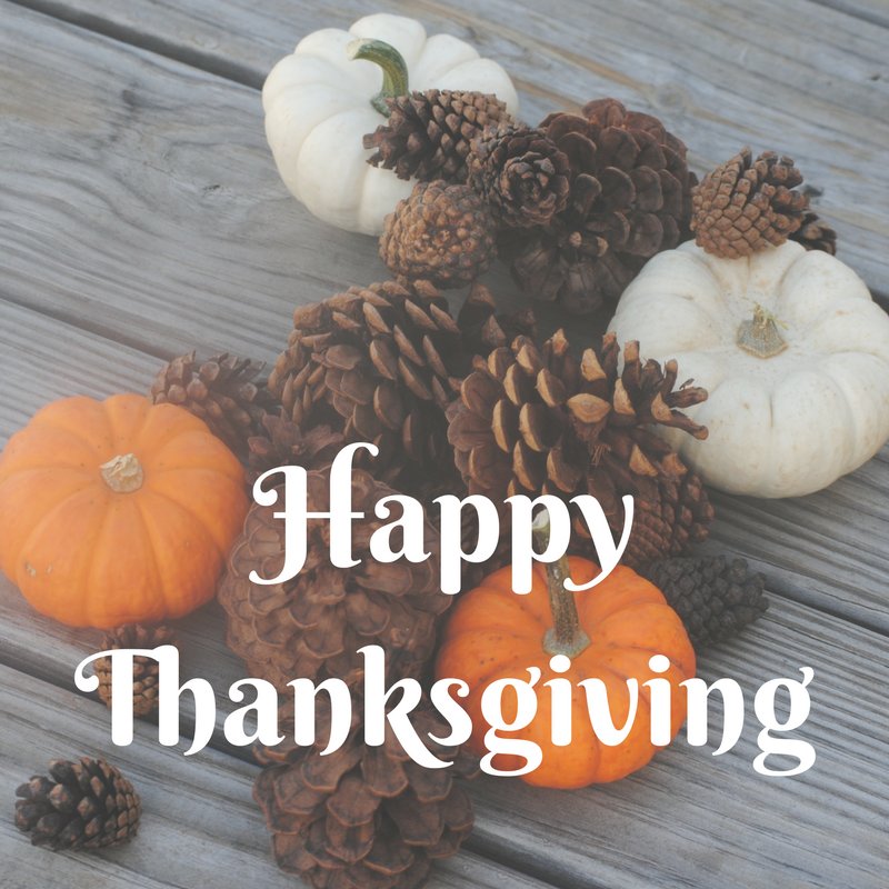 We hope you enjoy this holiday with family and friends! #Thanksgiving #thankful
