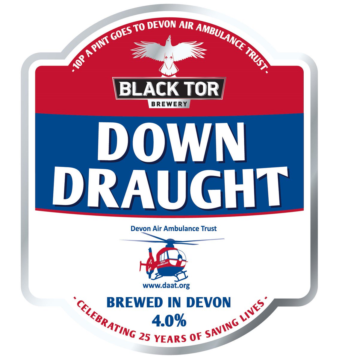 BlackTorBrewery's tweet photo. We are proud to be supporting @DevonAirAmb with our #DownDraught 4%abv ale, and have so far sold over 13,000 pints with 10 p from every pint/bottle going to the charity. Have you tried it yet? #devon https://t.co/mPugA5MN0f