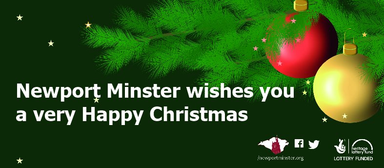 #NewportMinster wishes you a very Happy Christmas.