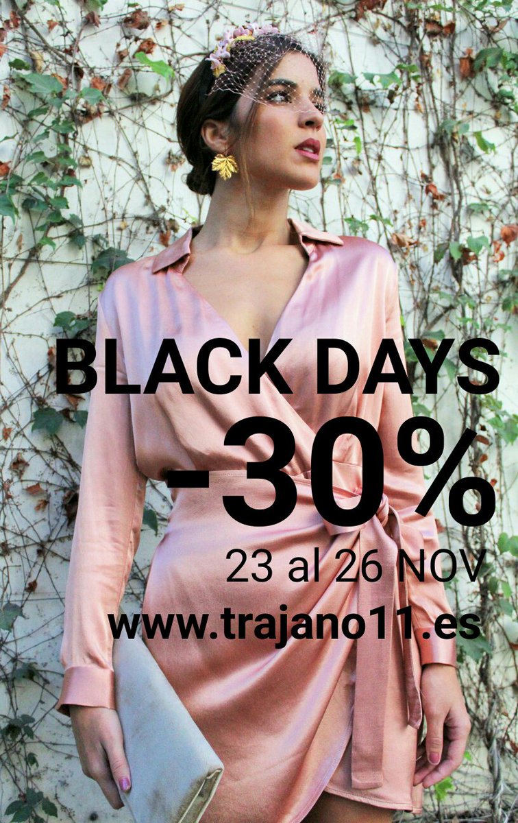 Trjano11's tweet photo. Más
🖤¡BLACK DAYS! 🖤
🏷️Añade al carrito tus prendas favoritas, tramita tu pedido y automáticamente se aplicará un 30% de descuento. 
¿A qué esperas? ¡Sólo hasta el próximo 26 de noviembre!
⬇️⬇️
https://t.co/uEEqLRuSzl https://t.co/Y1hi36LsmR