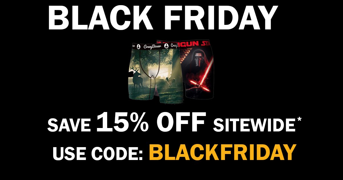 Funky_Boxers's tweet photo. Getting that #blackfridayfeeling ? 😎 Be first to enjoy our BLACK FRIDAY deals and SAVE 15% OFF sitewide with coupon: "BLACKFRIDAY" ‼ ⬛◾▪ Simply visit: https://t.co/BnSR2QoDgd 👈
 #CrazyBoxers #BlackFriday #BlackFridayDeals #Comic #Marvel #StarWars https://t.co/g34fuXRWT2