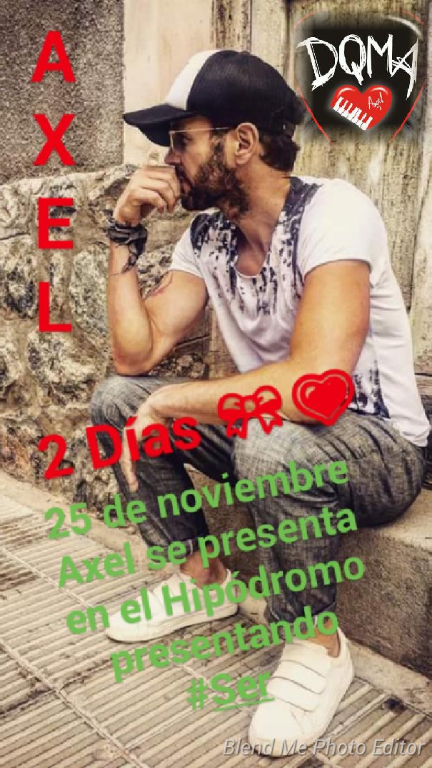 YamiSerrano2's tweet photo. Estamos a nada de serlo todo!.. 2 Días Solo 2 para ver al más lindo @AxelOficial ansiosa nerviosa por verte y escucharte @DqmaOficial ya esta con todo preparado para ese gran show,solo queda que llegue el día #AxelEnHDP #AxelSerTour donde vallas contigo voy a estar ♡ https://t.co/0gR190gGub