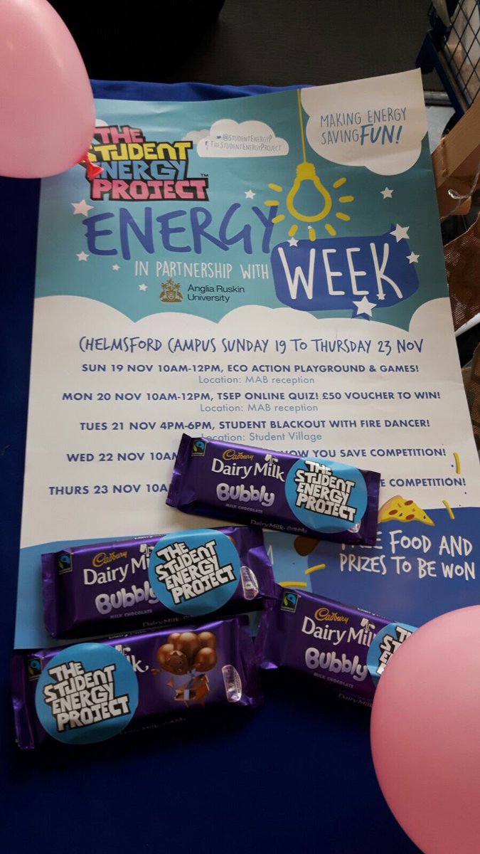 StudentEnergyP's tweet photo. It’s the last day of #ARUEnergyWeek and we have two fantastic competitions to finish it off in style! We are at MAB reception until 2pm with lots of goodies to give away on the spot so come down and get involved! https://t.co/XHaU5rPeBp