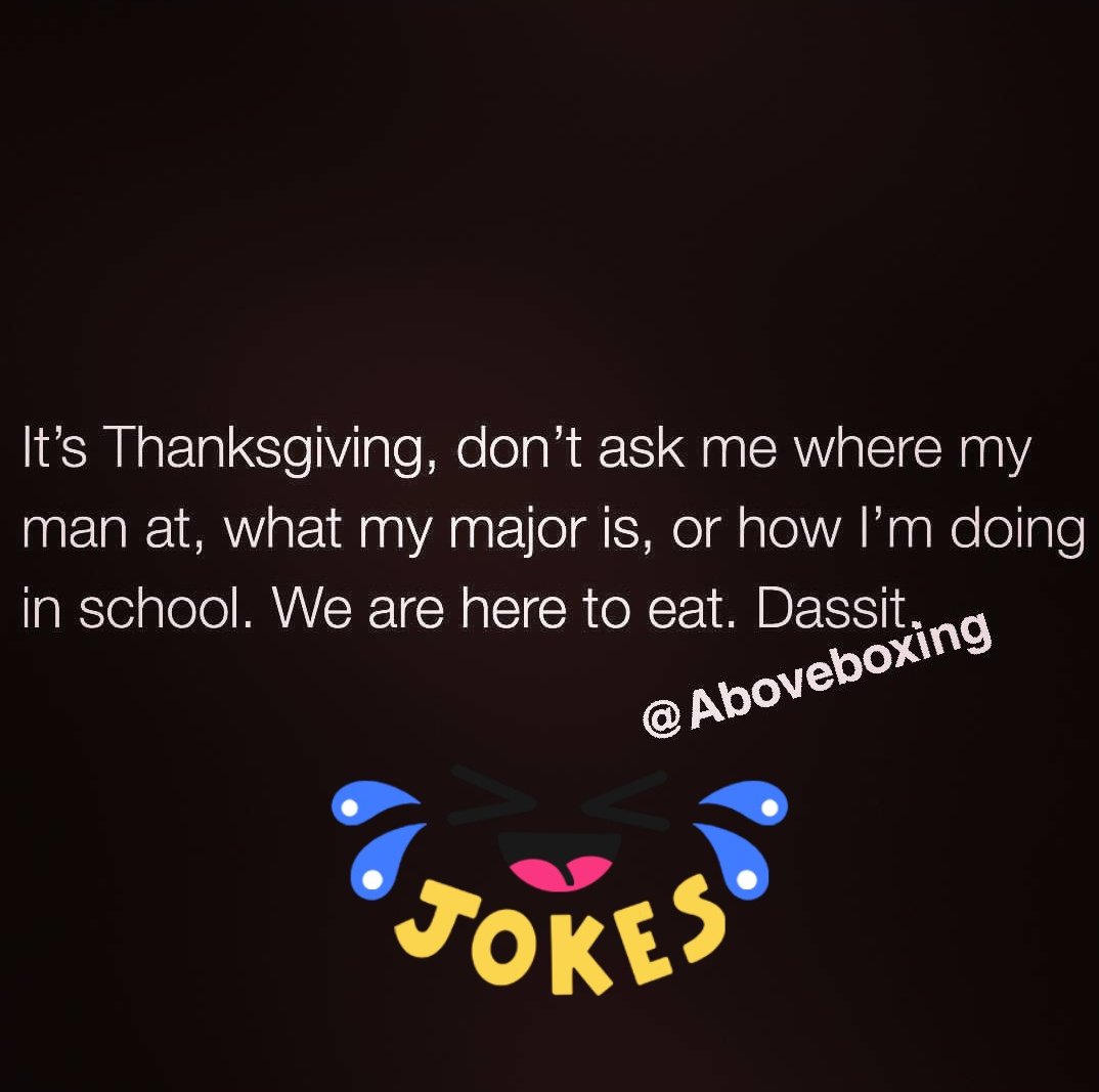 AboveBoxing's tweet photo. Happy thanks giving! #thanksgivingjokes
#thanksgivingclapback
#thanksgiving2017
#progressi #thursdaymotivation
#Tbt
#Aboveboxing
#eatsleepbus
#eatsleep
#thanksgiving2017🦃🍂🍁 https://t.co/2SjM72diEu