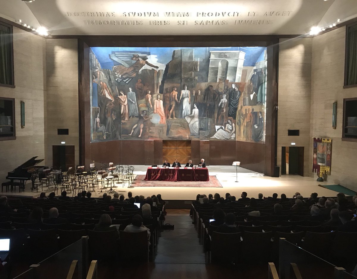 SapienzaRoma's tweet photo. #PaoloPortoghesi: La #CittàUniversitaria esprime la concretezza di un'#architettura e la dimensione ideale di una comunità di studio #80CU #SironiSvelato https://t.co/ecdehJ4iLX