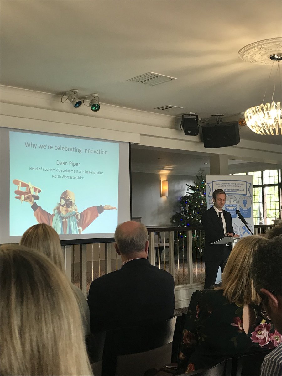 Great to hear from Dean Piper on innovation across the North Worcestershire patch. From drones to advanced manufacturing at its finest. #NWinnovation