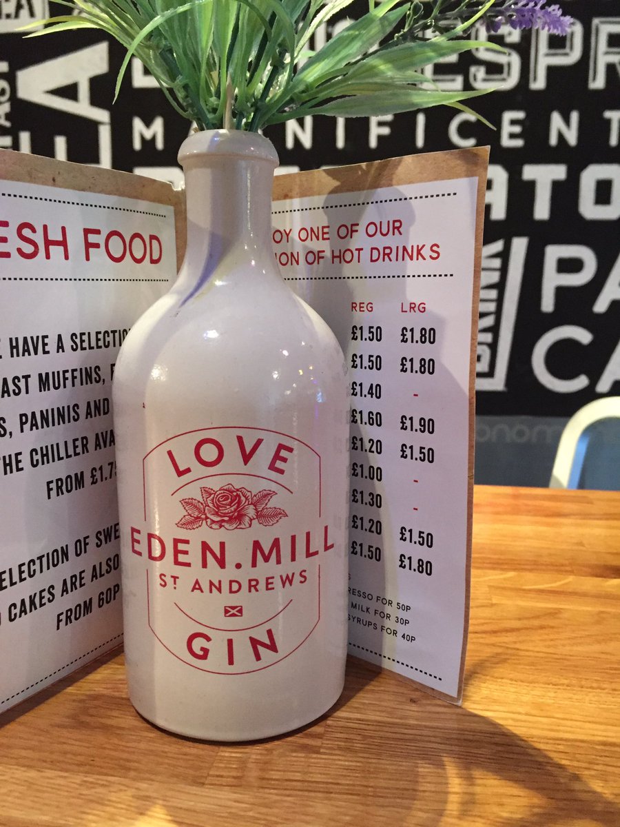 Great to see two big clients in the one space — <a href="/EdenMill/">Eden Mill St Andrews</a> gin bottles throughout <a href="/dundeeuni/">University of Dundee</a> student union. 👌
—
#gin #university #dundee #standrews #uod #edenmill