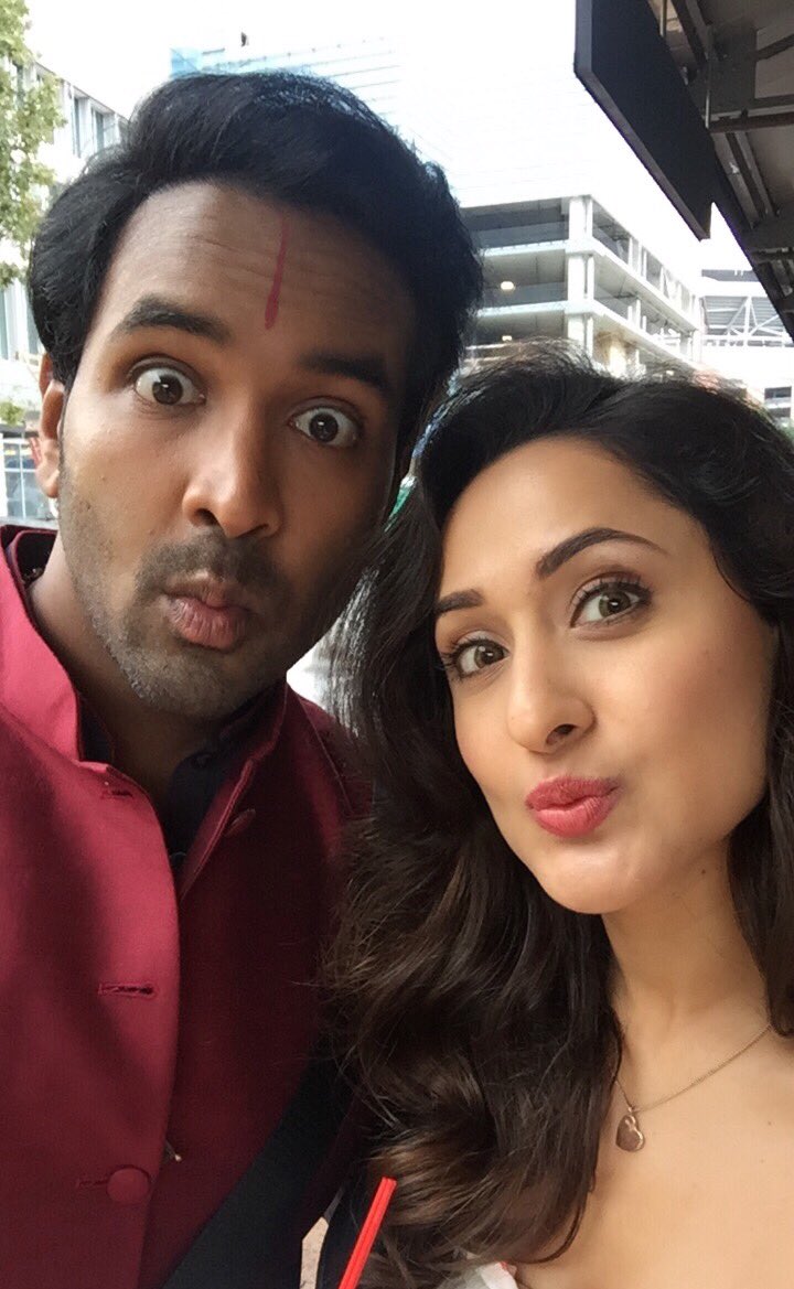 ItsMePragya's tweet photo. Happy happy birthday @iVishnuManchu!!!🎂🎈 Have the best day n the mosttt amazing year ahead..See u soonest 🤗 #crazyfaces #coffeeinmymouth https://t.co/BrSPYNldk6