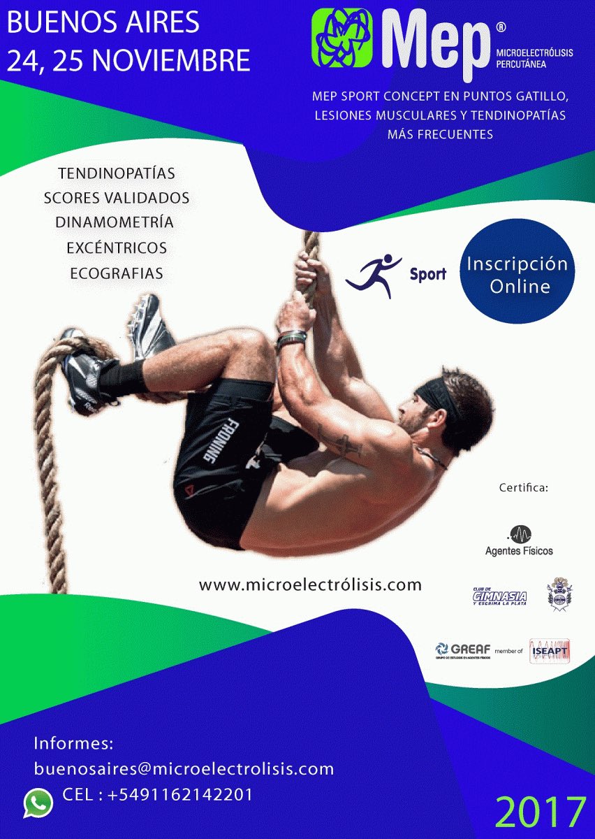 Te esperamos mañana. Capacitación MEP SPORT, Ciudad Autónoma de Buenos Aires 2017. #microelectrolisis <a href="/fisio_move/">Fisiomove</a> @microelectrolisis <a href="/leonimedical/">Leoni Medical CJS</a> #electrolisis