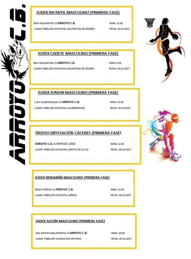 arroyocb's tweet photo. HORARIOS DE LA JORNADA DE NUESTROS EQUIPOS PARA ESTE FIN DE SEMANA. MUCHA SUERTE TANTO A ELLOS COMO A NUESTROS CONTRINCANTES. SOMOS ARROYO C.B.!!! https://t.co/ybvn51LVAZ