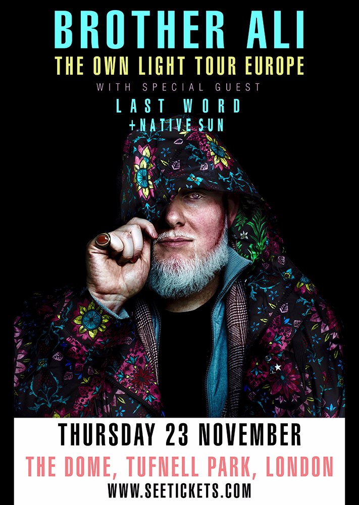rhymesayers's tweet photo. LONDON, UK: The #OwnLightTour has arrived! Don't miss @BrotherAli + @LASTWORDMPLS and special guest @NativeSunMuzik at @DomeTufnellPark TONIGHT!
TICKETS + INFO: https://t.co/Crfl0sXJTa https://t.co/d5gUFDAuku