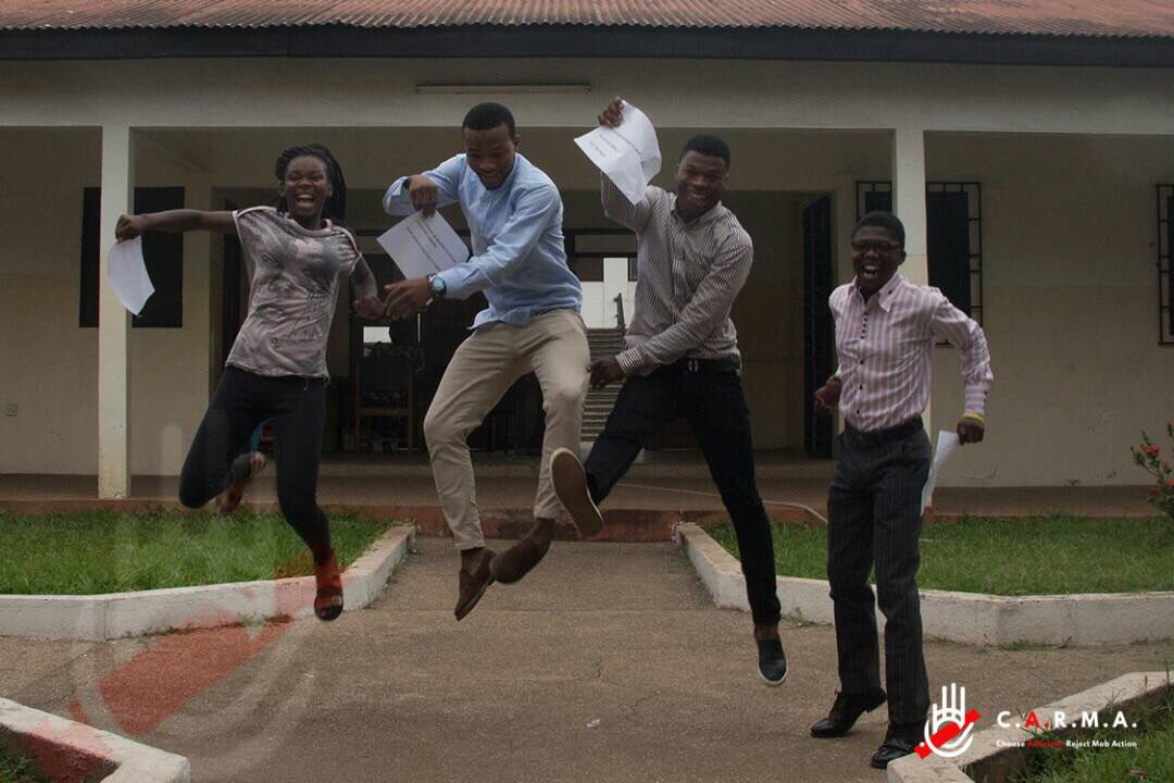 carmaghana's tweet photo. #tbt Photos from our animation Premiere On Mob Action, at the University of Ghana SRC Union Building. #P2PChallenge #CarmaGhana #chooselove #EndViolence #EndMobAction https://t.co/4IF2zqx1SE