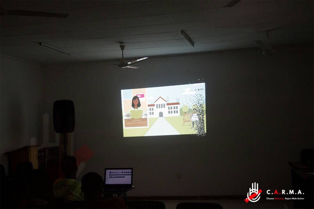 carmaghana's tweet photo. #tbt Photos from our animation Premiere On Mob Action, at the University of Ghana SRC Union Building. #P2PChallenge #CarmaGhana #chooselove #EndViolence #EndMobAction https://t.co/4IF2zqx1SE