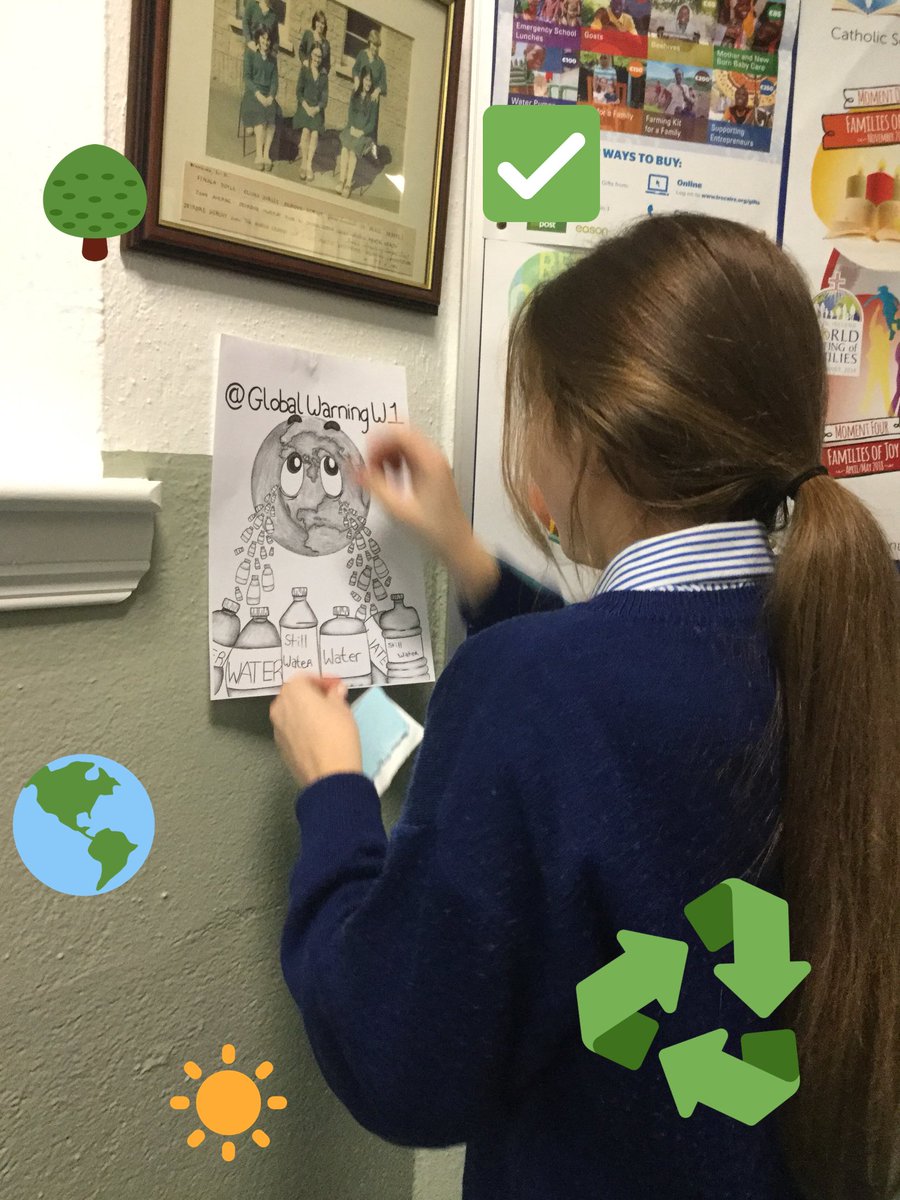 GlobalWarningW1's tweet photo. Etain Wall putting up posters around the school to promote our YSI 🌎♻️💪🏼 #ysibigidea #YSIconnect https://t.co/p0BGzQQL2N