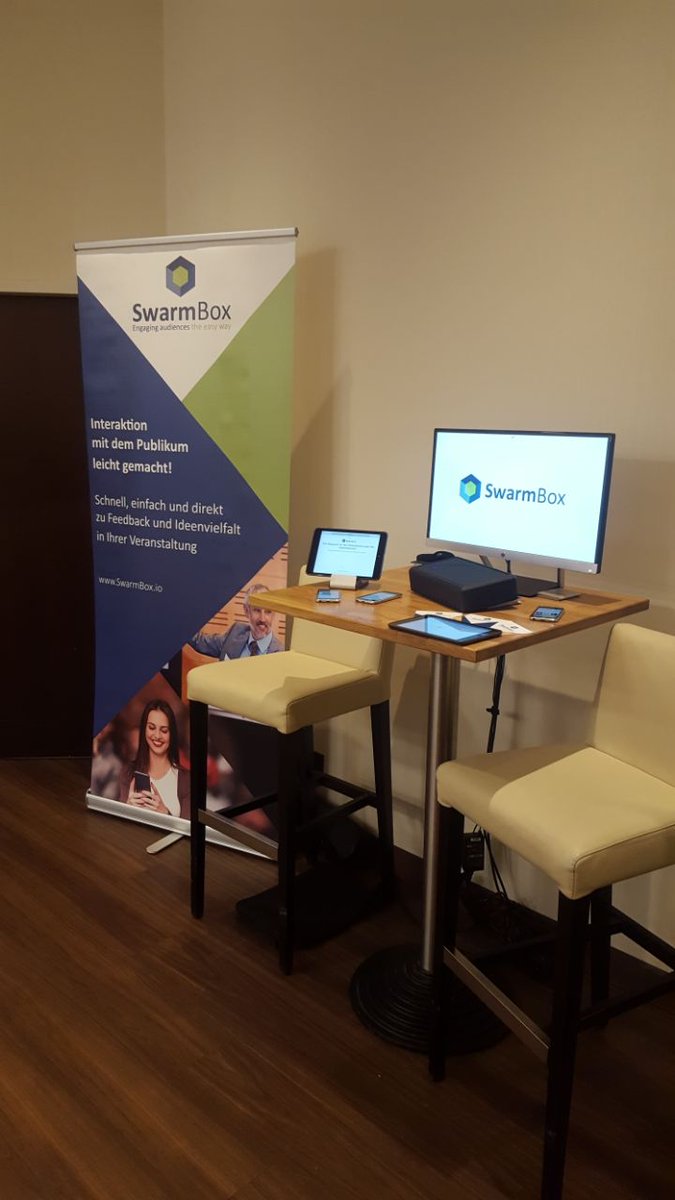 Heute mit SwarmBox im Gepäck auf der Tagung Interne Kommunikation #tgik in Düsseldorf! Vielen Dank an <a href="/IKimFokus/">BEYOND</a> für die erneute Einladung zur Gestaltung des interaktiven Speed-Cafés!