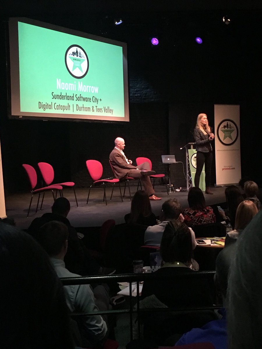 BluSkyTax's tweet photo. Naomi from @SunSoftCity @DigiCatNETV up now with Pete from @DaykinandStorey to tell us about #OpenInnovationChallenges. #newcastlescaleupsummit https://t.co/S5sEh03cMF