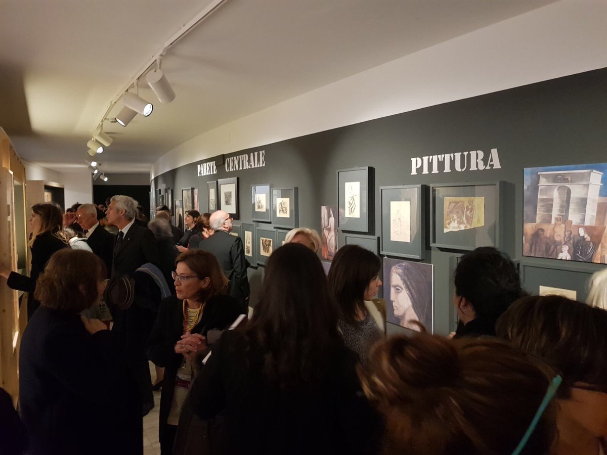 SapienzaRoma's tweet photo. #now: Inaugurazione della Mostra ‘Il #Sironi svelato-Il restauro del murale della Sapienza’ (ora, Rettorato) #museiSapienza #Mlac_Sapienza #80CU #SironiSvelato https://t.co/n6AJm9ZALx