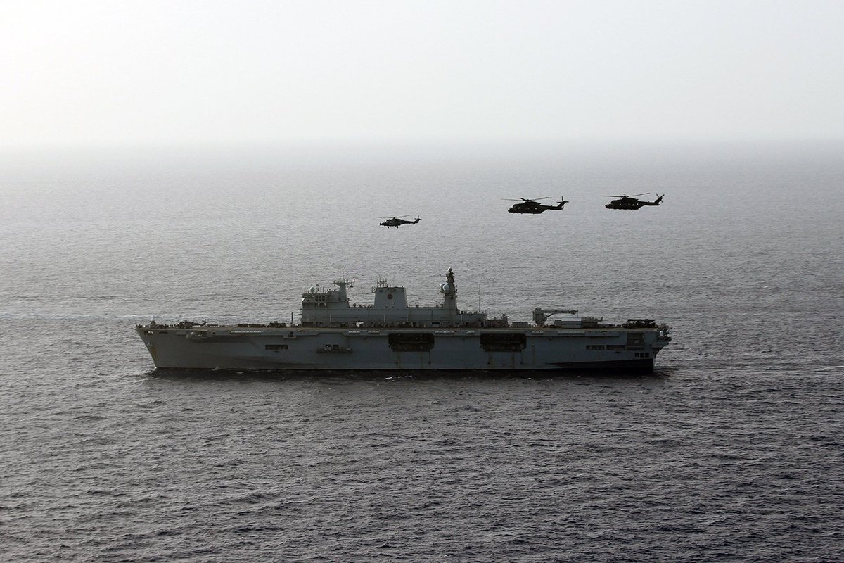 The wings of the <a href="/RoyalMarines/">Royal Marines</a> take to the skies of the eastern Mediterranean  as <a href="/hms_ocean/">HMS Ocean</a> leads NATO task group in Turkey royalnavy.mod.uk/news-and-lates…