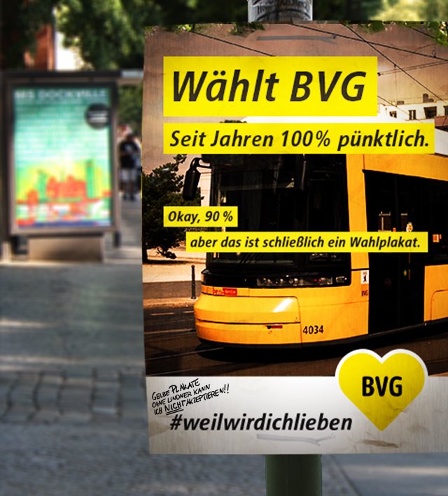 Weil Wir Dich Lieben Die Wahlt Garantiert Bvg