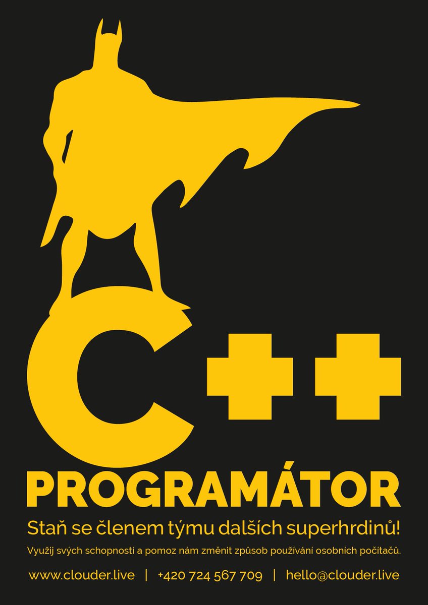 HelloClouder's tweet image. We are looking for you hero! #TeamClouder 
______________________________________
Hledáme pravě tebe! #TeamClouder