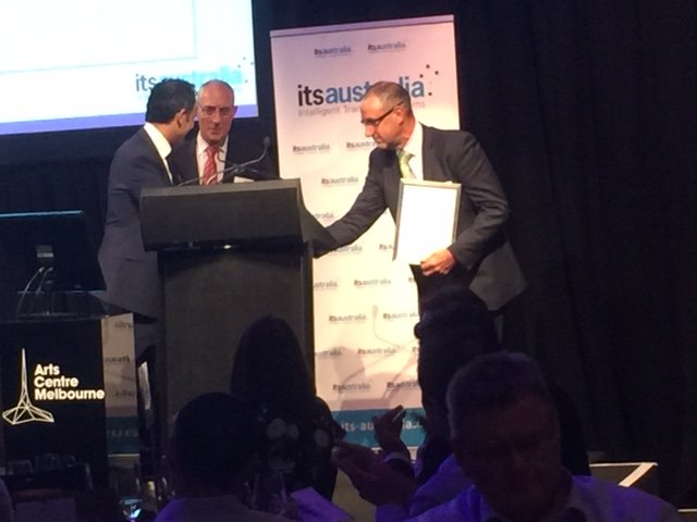 CubicTS's tweet photo. Congratulations to @unimelb and all our Australian Multi-modal Ecosystem (AIMES) partners on winning the 2017 @ITS_AUSTRALIA National Research Award. This project is a fantastic example of successful partnerships in action! #ITSawards https://t.co/QcHpuwJpvu