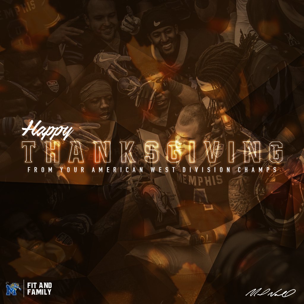 Happy Thanksgiving from the entire Memphis Tigers Football family. #CLIMB