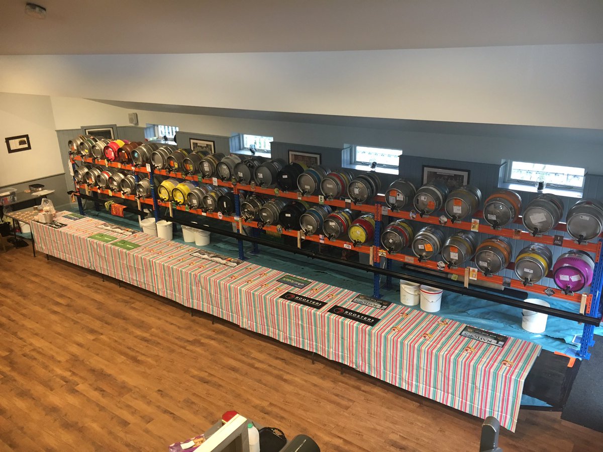Otley_BeerFest's tweet photo. Less than 24 hours to go before opening so it's finishing touches time. #otley #beer #OBF17 https://t.co/R5wTnozfdV