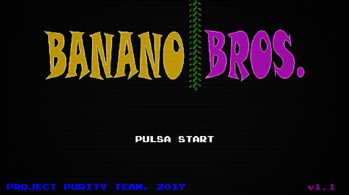 PurityInDev's tweet photo. BANANO BROS. v1.2 en progreso: ¡Traduciendo los textos para su lanzamiento en español! #indie #indiegame  #indiedev  #gamedev #Steam https://t.co/jzQWtUDxoc
