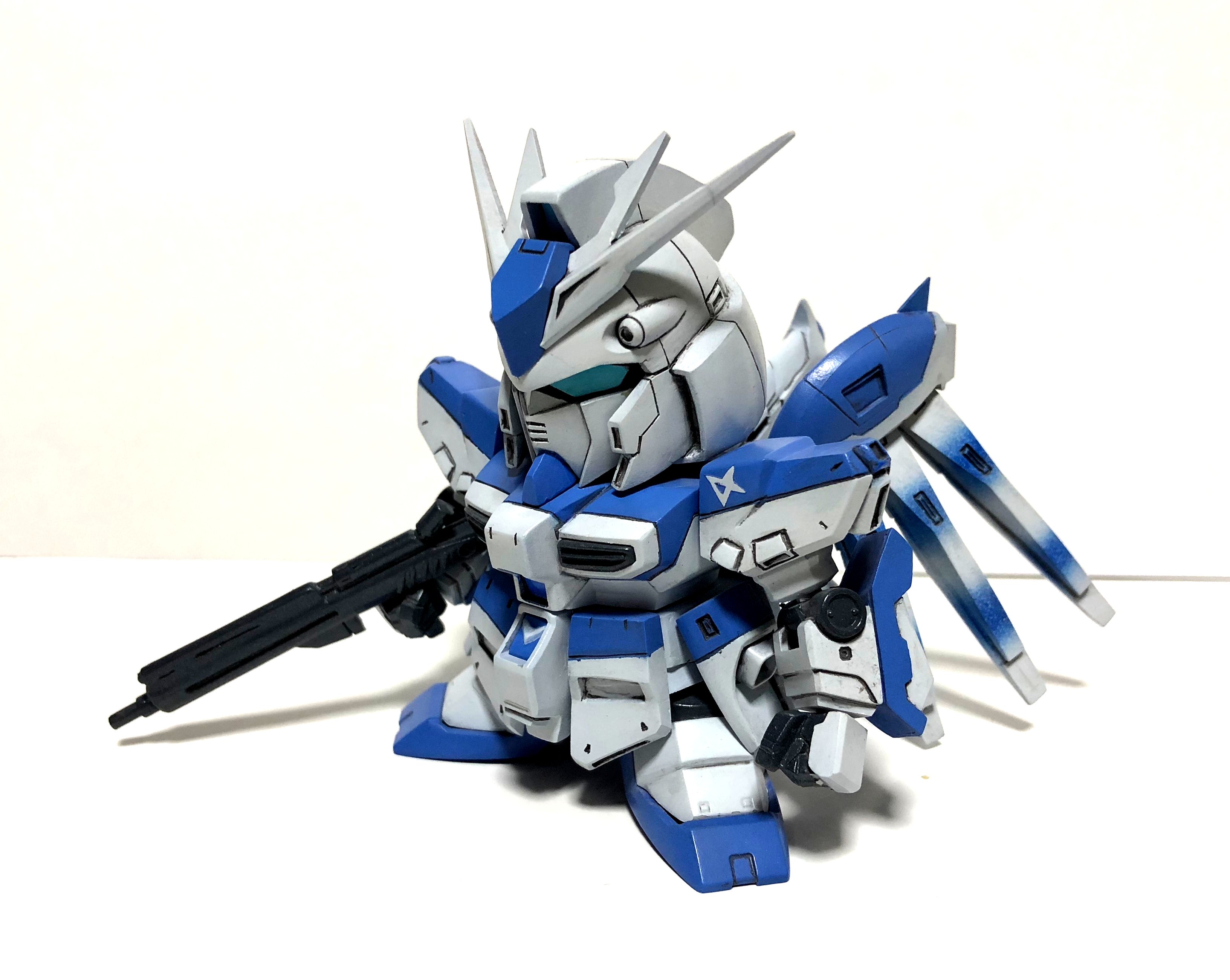 オカムラ セイジ 整理してたら懐かしいのが出てきたので記念撮影 戦士ニューガンダムhws装備型改造のhi Nガンダムです キットレビュー作例のオマケとしてチラッと載ったものですね まさか後年本当にbb戦士化されるとはこのときはさすがに思ってませんで