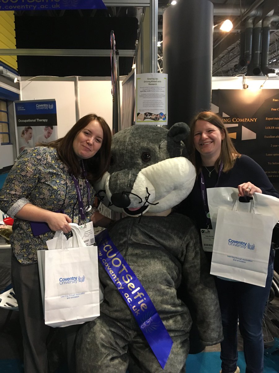 LouiseSewell_OT's tweet image. Look who came to pay #CUOTter a visit!! Lovely to see @Kirstie_OT at the @CovUniOT stand #OTs how 2017