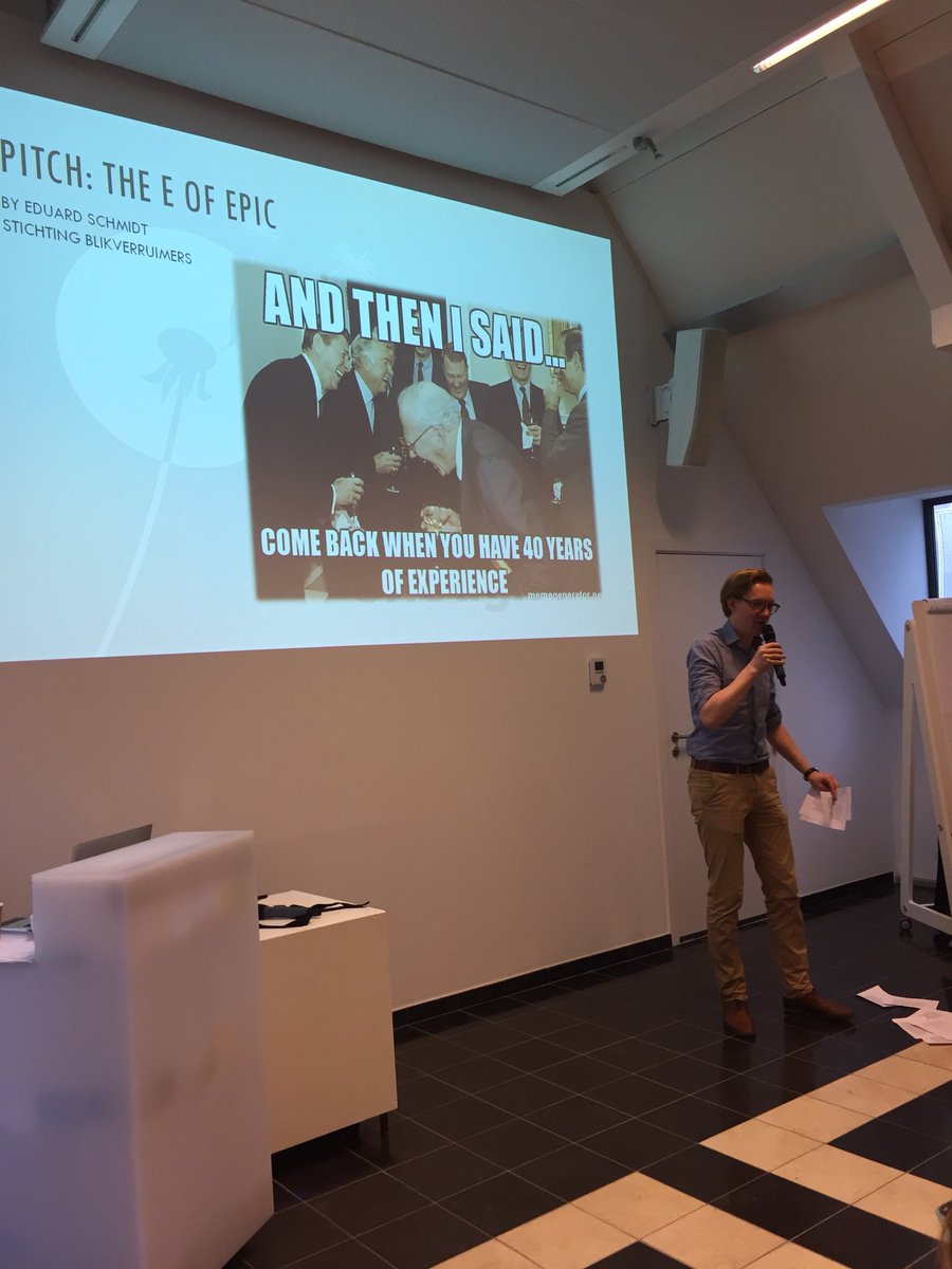 plfmad's tweet photo. @Eduard_Schmidt pitches about @Blikverruimers and how we can make a difference with Energy #MAD2017 #publicleadership https://t.co/7PugXkg3BI