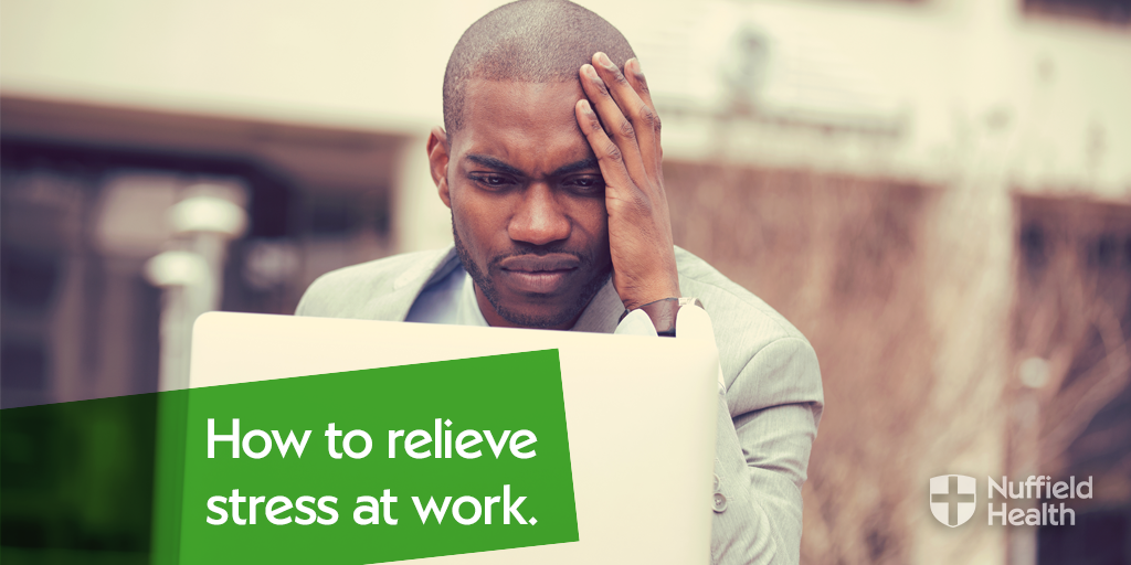 NuffieldHealth's tweet photo. Feeling stressed because of issues at work? These expert tips can help to relieve the pressure. https://t.co/UgeUTVKKJn https://t.co/ANEnxbgB5o