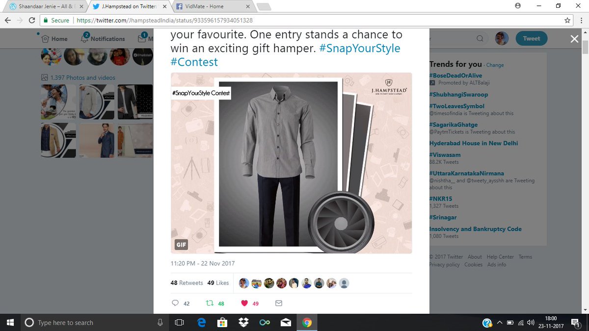 SayyedJenifer's tweet photo. @JhampsteadIndia This is my fav style coz of the color combo which gives a rich look.
#SnapYourStyle #Contest
@Deepaadhan
@Gopal29
@udta_sarfaraz https://t.co/8p1CcARVMo
