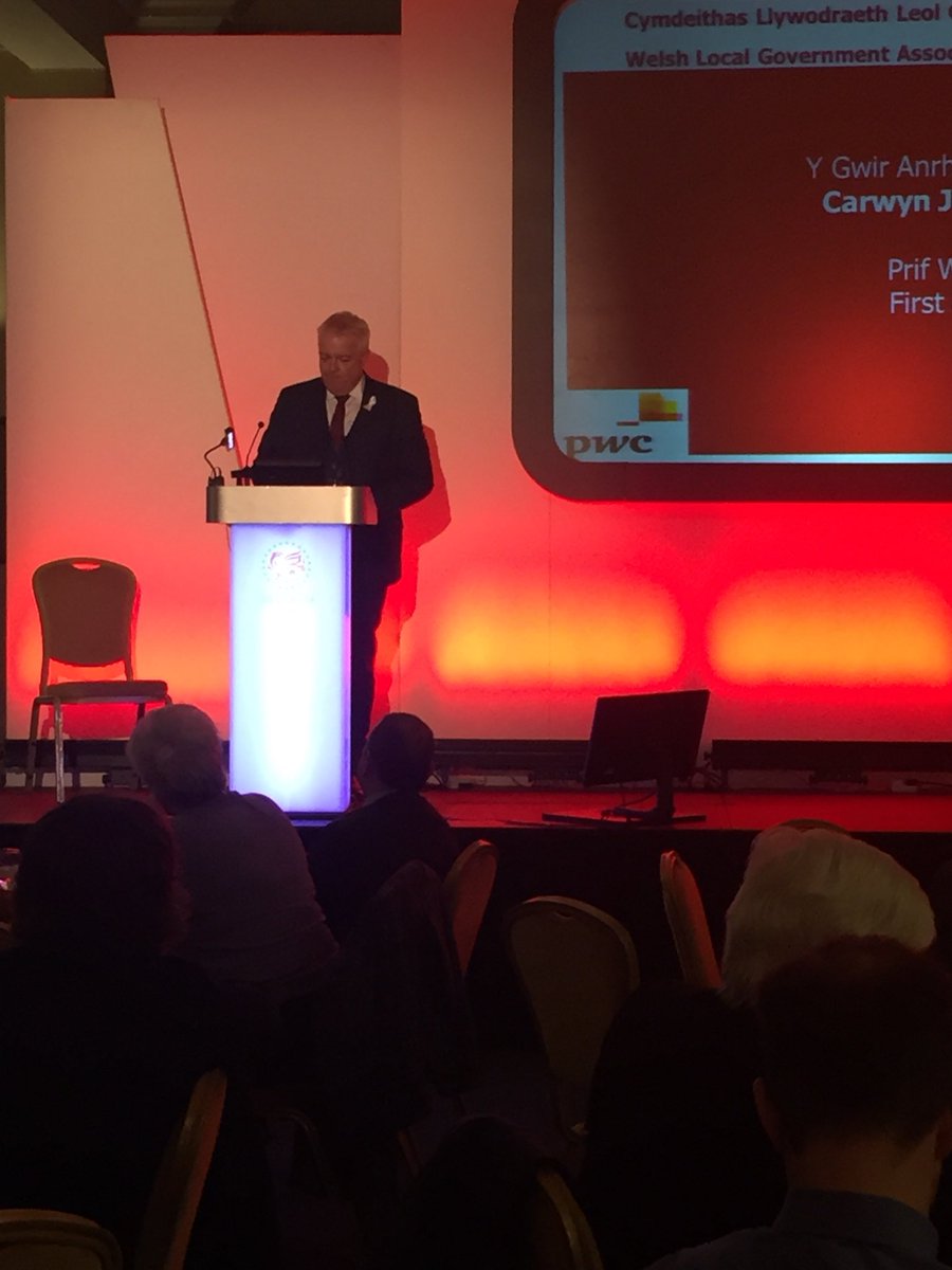 WLGA (@welshlga) on Twitter photo .@fmwales takes to the stage to speak at our seminar, highlighting how local government and <a href="/WelshGovernment/">Welsh Government</a> work together in an equal partnership #WLGA17 .@fmwales takes to the stage to speak at our seminar, highlighting how local government and <a href="/WelshGovernment/">Welsh Government</a> work together in an equal partnership #WLGA17