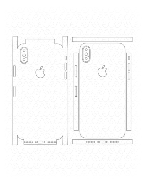 Vecras On Twitter Apple Iphone X Vinyl Skin Cut File Template 2017 Precisely Created Vector Cut Line Template For Apple Iphone X Vinyl Skin Ai Cdr And Eps Files Included Can Be