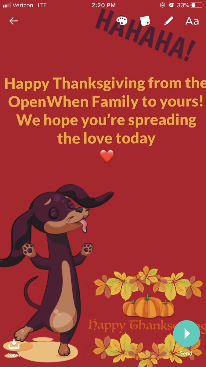 realOpenWhen's tweet image. Happy Thanksgiving 🦃