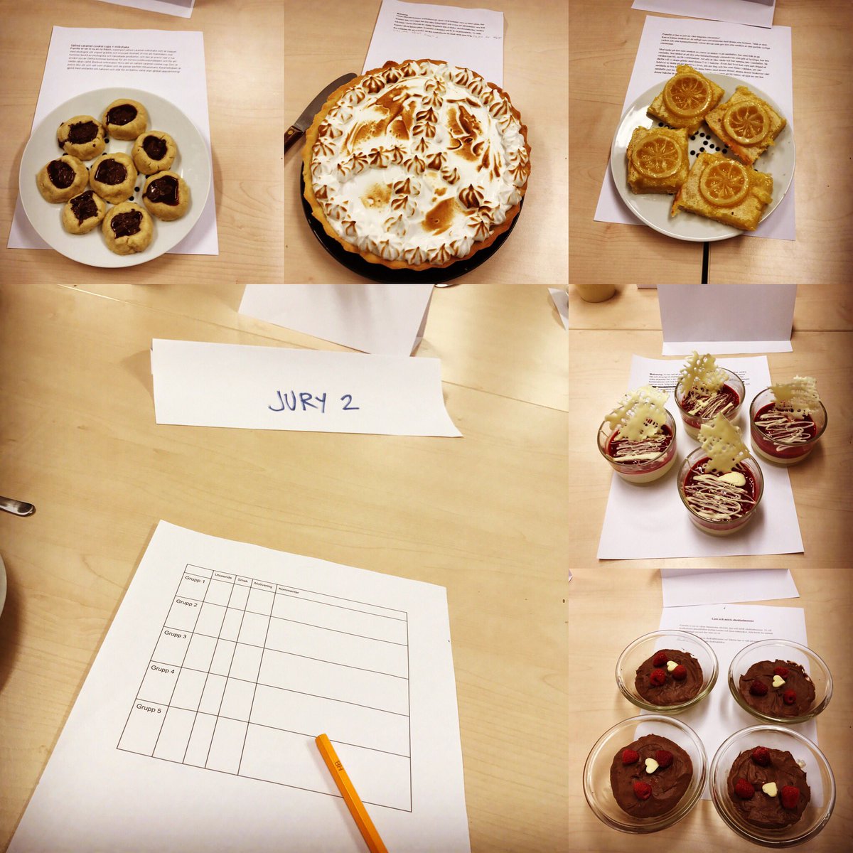 kreitz135's tweet photo. Vilket underbart jobb jag har! Idag fick jag vara med i juryn för Mästerkockens desserter #Runbacka https://t.co/RYkafLxnH1
