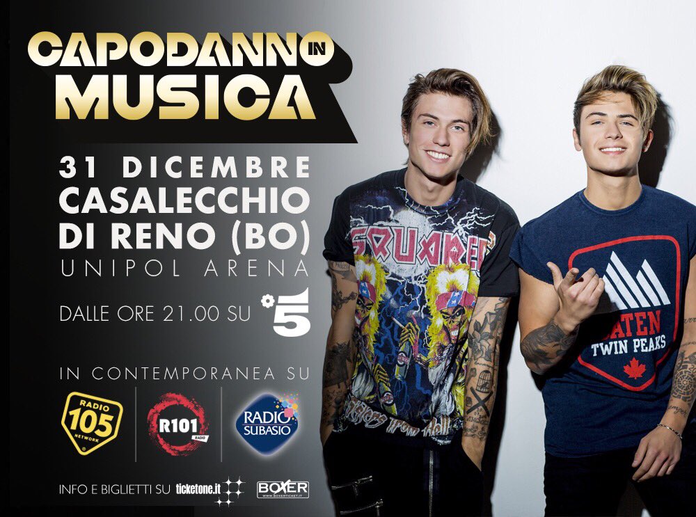 BenjieFede's tweet photo. Ci vediamo a Capodanno su Canale 5! Ci saremo anche noi... 😉 che ne dite, iniziamo di nuovo un anno insieme? 🎉#capodannoinmusica https://t.co/Zmb4HzlZLZ