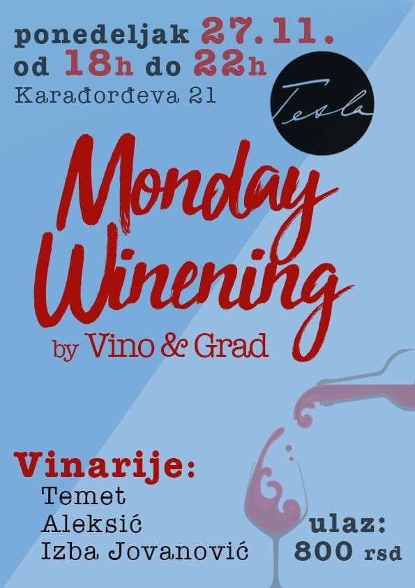 VINOIGRAD's tweet photo. Vidimo se!!! Da se svi obradujemo ponedeljku! Živeli!! 
⏩ svoje mesto možete obezbediti rezervacijom na br (060/595-50-16) ili porukom u inbox. Obećavamo dobar provod!
#vinoigrad #mondaywinening #ziveli https://t.co/HAdfqJ5yYV