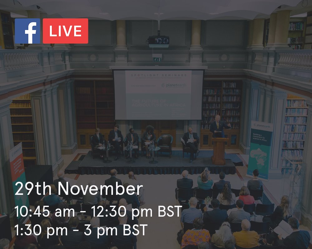 Join us for our Spotlight Seminar on the Future of Renewable Energy in Africa via FB live. Tune in on Nov 29, like our FB page and join the conversation. facebook.com/PlanetEarthIns…