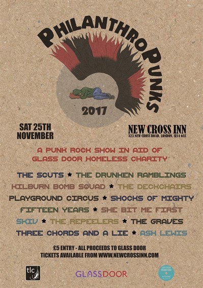 48 hours to go! #PhilanthroPunks all-day gig brings #shelter &amp; hope to rough sleepers. Will you join us? glassdoor.org.uk/events/philant…