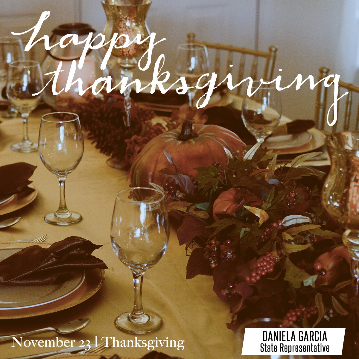 Wishing everyone a Happy Thanksgiving as you celebrate with family and friends. #Thanksgiving