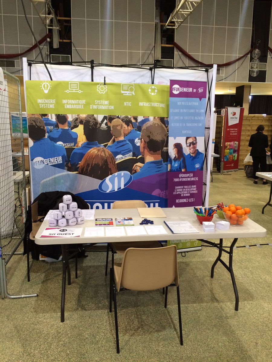 CecileFrereSII's tweet photo. SII ouest accueille ses futurs #Fungenieurs au Forum Étudiants Entreprises de Lannion ! Venez nombreux !! #etudiants #master #informatique #enssat https://t.co/oRblcHVINe
