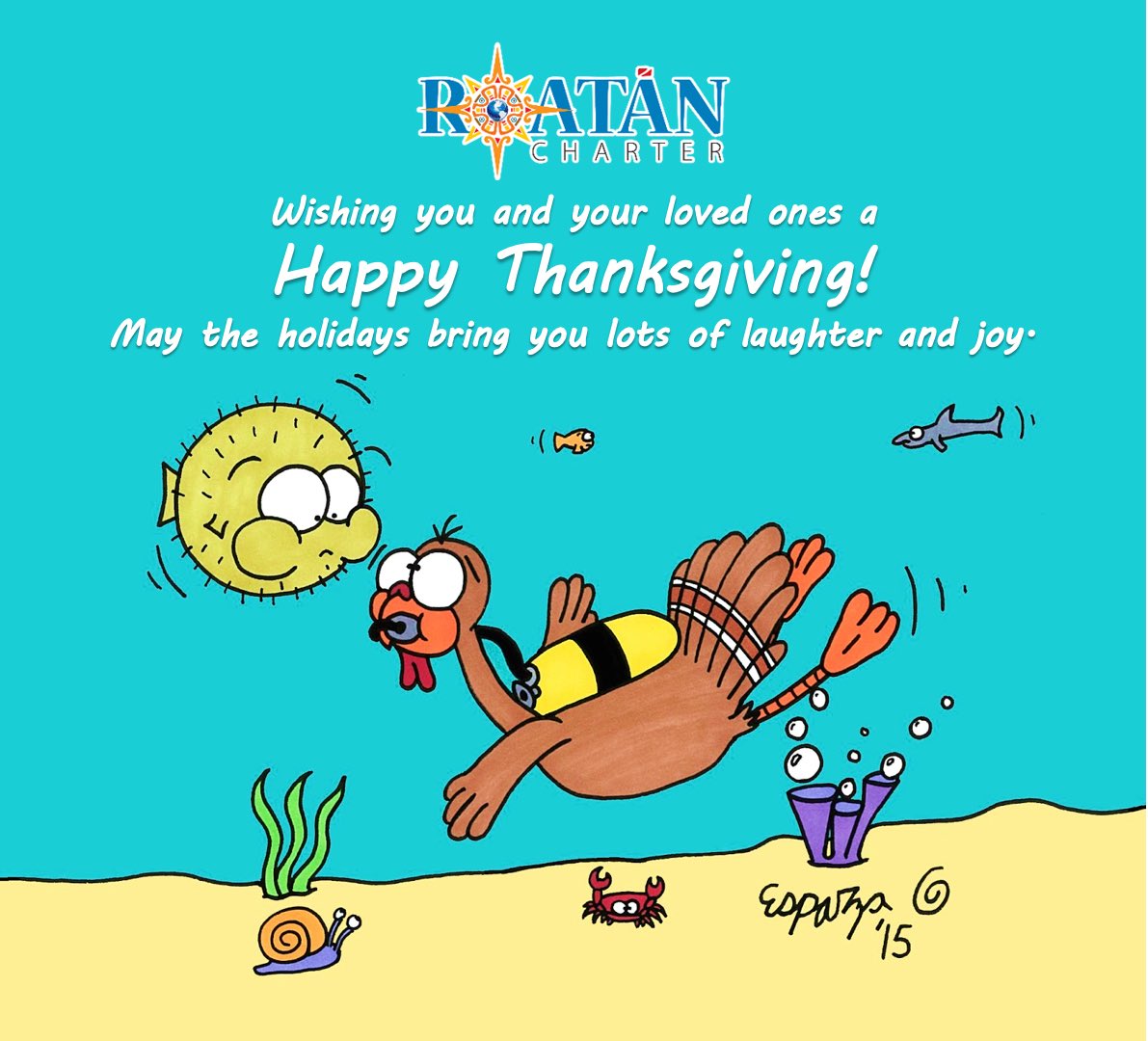 RoatanCharter's tweet photo. 🍁HAPPY THANKSGIVING🍁

Our offices will reopen on Monday, November 27th at 9:00 am. https://t.co/qqvyuvBdyR