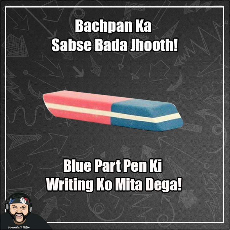 khurafatinitin's tweet photo. Bachpan ka dhokhaa! #inkeraser #childhood #bachpan #khurafatinitin #familyfun #fun @927BIGFM @Delhi927BIGFM https://t.co/RtUAPURm4s