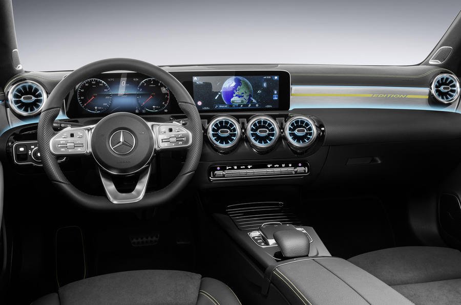 autocarindiamag's tweet photo. #Mercedes has 
officially unveiled its new #A-class' #interiors. Scheduled to #debut at #Geneva in March 2018 >>
https://t.co/r9TxezJ5Gl https://t.co/aEJlj9u1Po