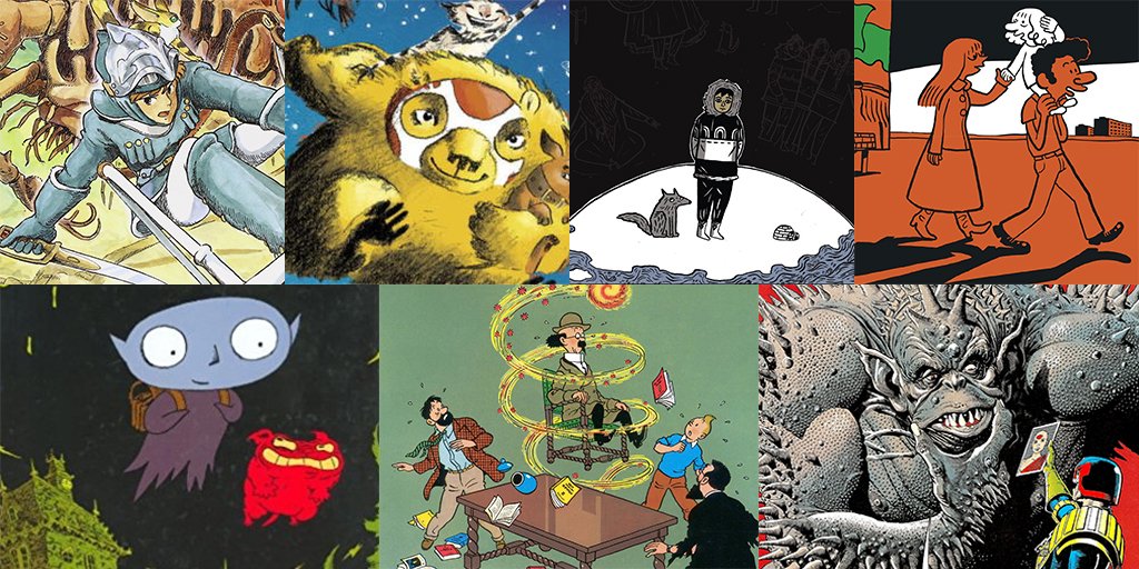 Booktrust's tweet photo. There are SO many good graphic novels out there - and Alexis Deacon (himself the author of the fantastic #Geis books) has now picked out some of his favourites, just for you: https://t.co/eO4KysMTxh https://t.co/nqqo44fXWI