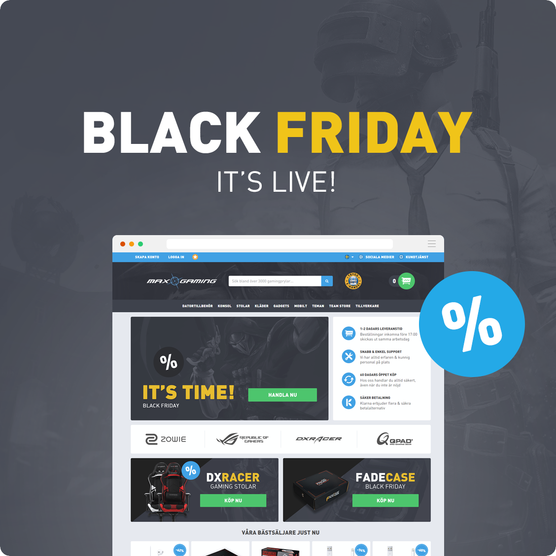 wearemaxgaming's tweet photo. It's just 1 more day to go, but why wait? Let's get started!
#BlackFriday #gaming

Sweden: https://t.co/37gW1wfqld
Norway: https://t.co/kG8G0jHXxl
Finland: https://t.co/UtGjVjw40X
EU: https://t.co/sTKQ0oDf3f
World: https://t.co/fiF0YsYanR https://t.co/cgaURSUqVY