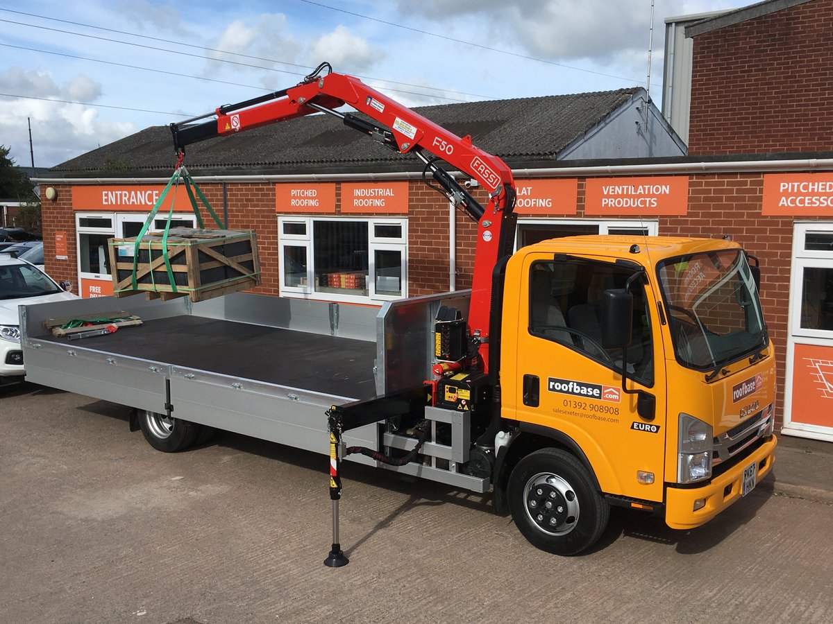 Venture Building Products with their N75.190 long wheel base dropside body, fitted with a Fassi Crane and a PTO. Painted Melon Yellow as per the customers’ requirements by <a href="/CordwallisGroup/">Cordwallis Group</a> 👍