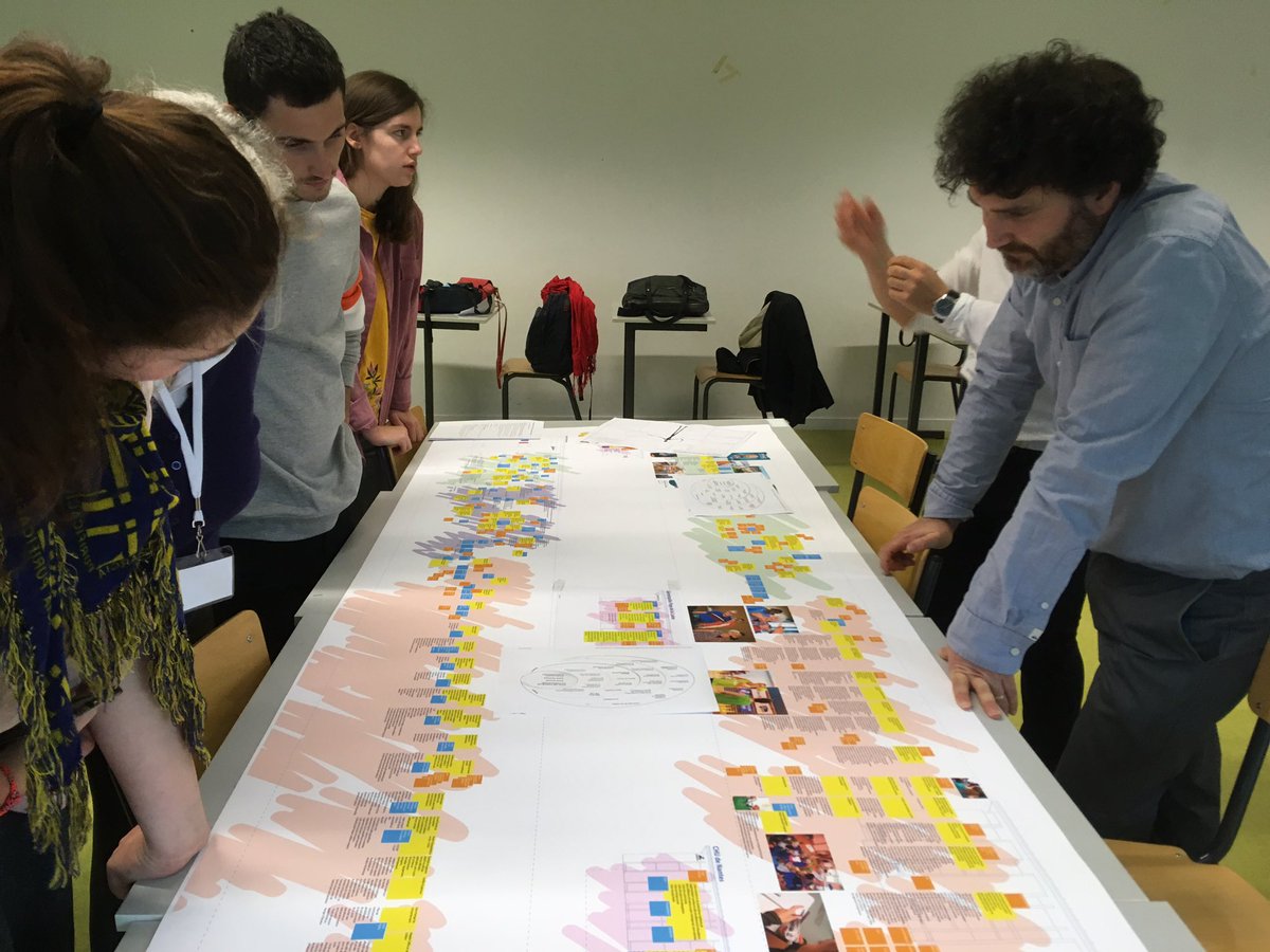 s_fredriksson's tweet image. Atelier sur la base de la représentation graphique du parcours citoyen sur le territoire, visant à identifier les lieux d&apos;action du design #DesignDI #SemaineIP #Nantes